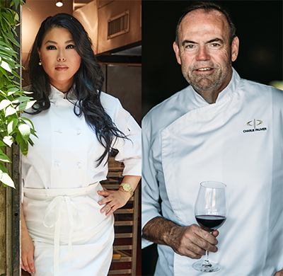 Chefs Charlie Palmer and Angie Mar support Citymeals with dinner at Le B and inspired by Aureole.
